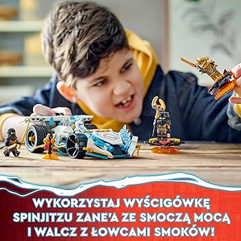 LEGO 71791 NINJAGO Smocza moc Zane'a – wyścigówka spinjitzu